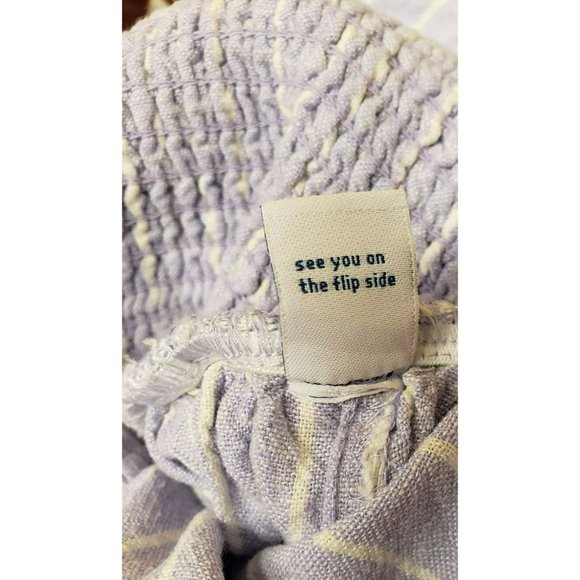 Old Navy Linen Blend Jumpsuit 2X Blue White Stripe Square Neck, Spaghetti Straps - Picture 9 of 11